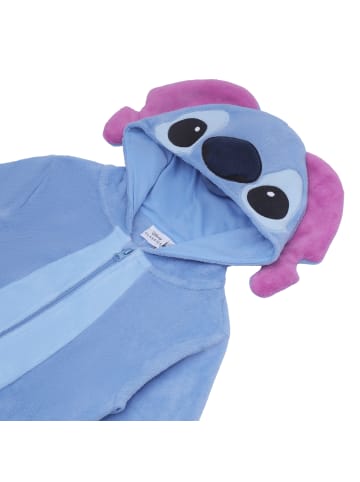 Spiderman Disney Stitch Kinder Onesie, Blau mit Rosa Ohren Jumpsuit in blau