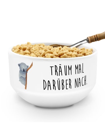 Mr. & Mrs. Panda Müslischale Porzellan Koalabär mit Spruch in Weiß