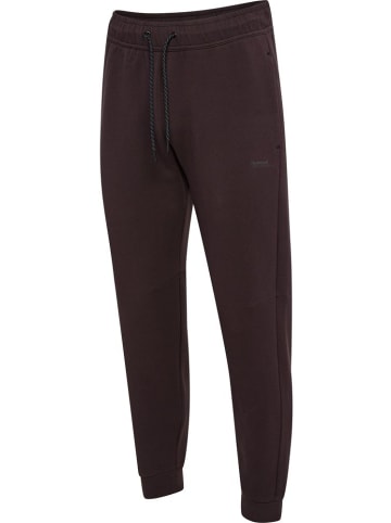 Hummel Sporthose "Hmltech Fleece Regular Pants" in Braun