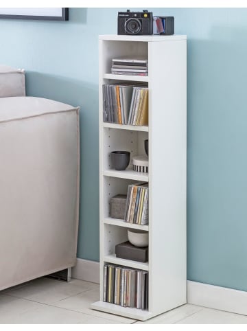 KADIMA DESIGN CD-Regal WL5.836 Holz 21x90x20 cm Offenes Bücherregal Schmal, CD