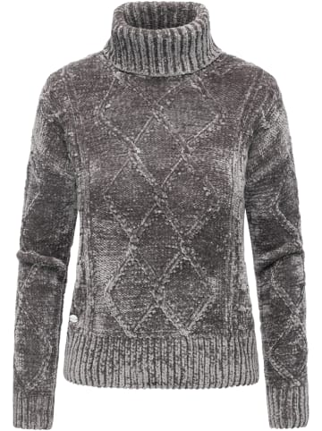ragwear Strickpullover Janna Short in Stone Grey
