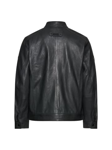 Camel Active Biker Lederjacke mit Innentaschen in Nachtblau