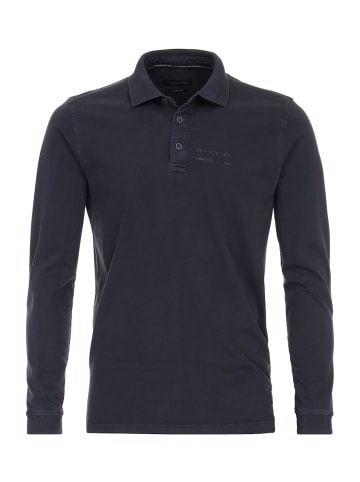 CASAMODA Polo-Shirt Langarm in Blau