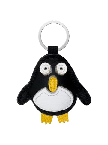 Yalion Leder Schlüsselanhänger Pinguin Schlüsseltasche Schlüsselbund niedlich