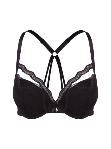 PETITE FLEUR GOLD Push-up-BH in schwarz