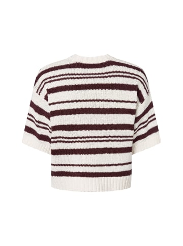 MOSS COPENHAGEN Pullover MSCHHannalie in schoko weiß - 0002