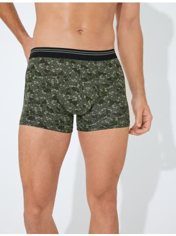 KOTON Boxer in Grün Gemustert