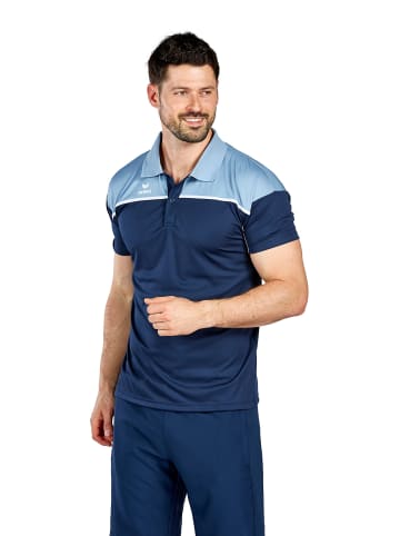 erima Herren Change By Erima Poloshirt in new navy/faded denim/weiß