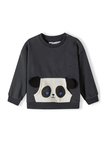 Minoti Sweatshirt panda 4 in dunkelgrau