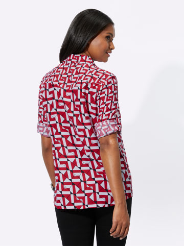 WITT WEIDEN Druckbluse in rot-schwarz-bedruckt