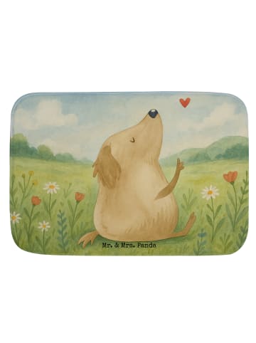 Mr. & Mrs. Panda Badteppich Hund Liebe Design ohne Spruch in Weiß