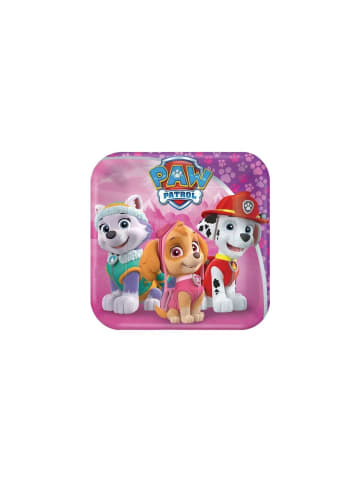 Paw Patrol Pink Pappteller 8 Stück 18 cm
