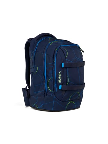 Satch Schulrucksack-Set PACK Blue Tech 3-teilig in Blau