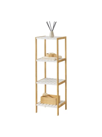 en.casa Standregal Balsfjord Bambus in Beige (H)110cm