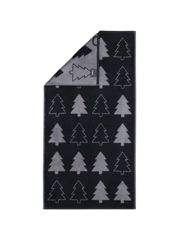 Cawö Cawö Handtücher Christmas Edition Tannenbäume 794 schwarz - 90 in schwarz - 90