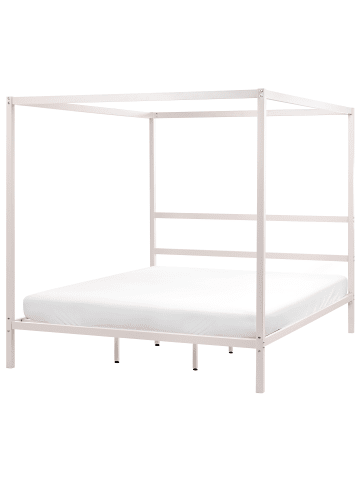 Beliani 2-tlg Himmelbett LESTARDS in Beige