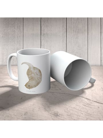 Mr. & Mrs. Panda Camping Tasse Otter Kopfüber ohne Spruch in Weiß