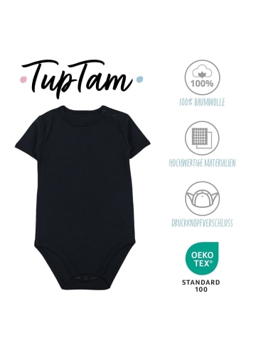 TupTam Kinder Unisex Kurzarm Body 3er Set in blau