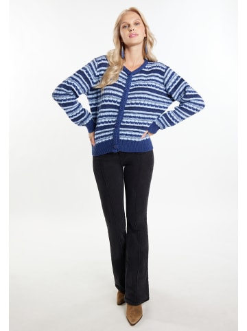 IZIA Cardigan in Marine Mehrfarbig