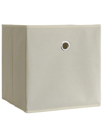 VCM  2er Set Faltbox Klappbox Aufbewahrungsbox Boxas in Weiß-Natur