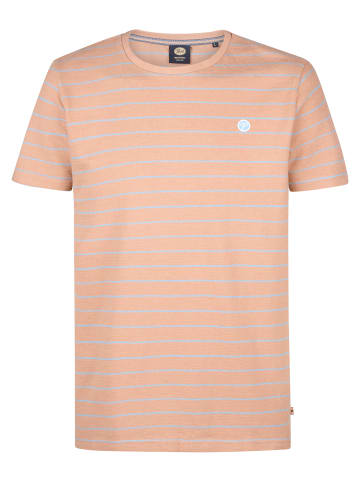 Petrol Industries Gestreiftes T-Shirt Mahi in Braun