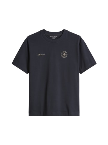 Marc O'Polo MOP Club '67 Football T-Shirt, Heavy Jersey, Oversize in Dark Navy