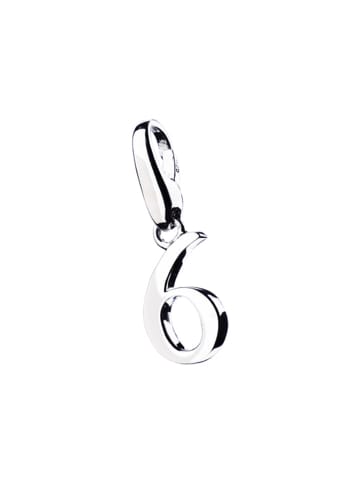 Giorgio Martello Milano Charm Zahl 6 in Silber