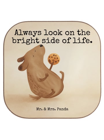 Mr. & Mrs. Panda Teeuntersetzer Hund Keks Design mit Spruch in Weiß