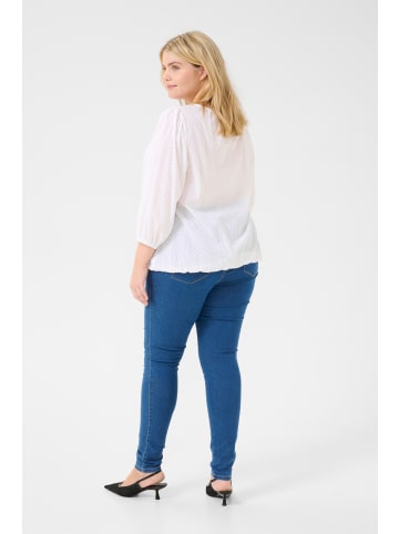 KAFFE curve Langarm-Bluse KCrory in Chalk