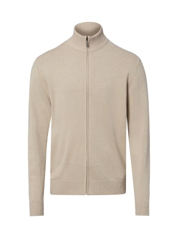 Nils Sundström Strickjacke in sand - 0001