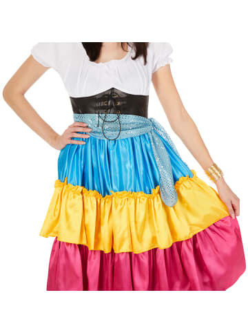 tectake Wahrsagerin/Künderin, in der Farbe bunt, Gr. XL, Inkl. Bindegürtel