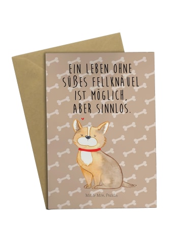 Mr. & Mrs. Panda Grußkarte Hund Glück mit Spruch in Hundeglück