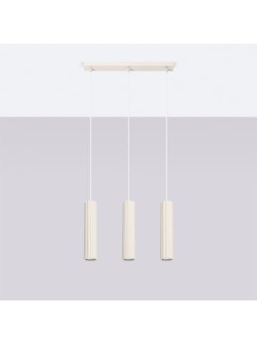 Licht-Erlebnisse Pendelleuchte (B)6.5 x (L)45 x (T)98 cm in CremeCreme