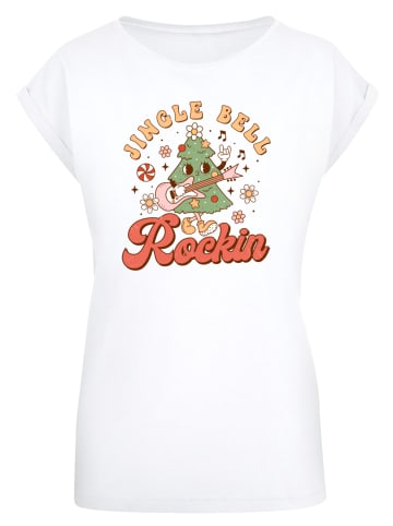 F4NT4STIC T-Shirt Jingle Bell Rockin Weihnachten in weiß