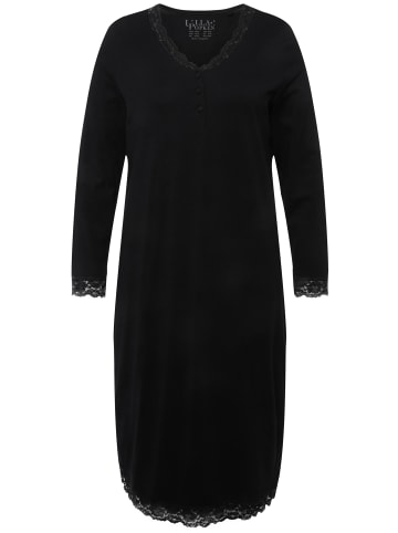 Ulla Popken Nachthemd in schwarz
