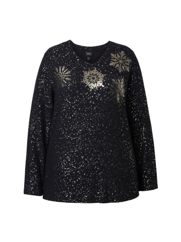 Ulla Popken Sweatshirt in schwarz