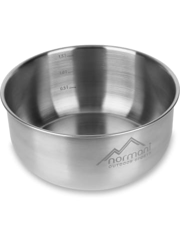 Normani Outdoor Sports Edelstahlschale Tennessee in Silber