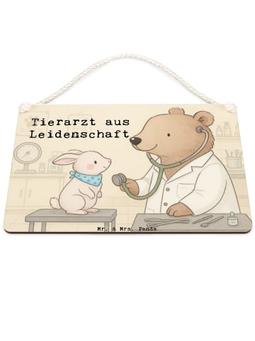 Mr. & Mrs. Panda wandtafel Tierarzt Leidenschaft Design mit Spruch in Weiß