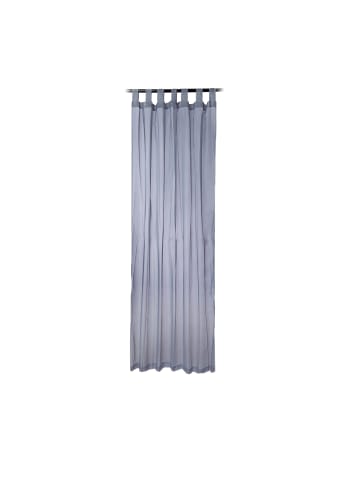 relaxdays 6x Vorhänge in Silber - (L)245 x (B)140 cm