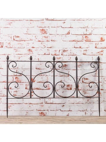 AltoBelli Rankgitter NERO Metall Zaun Antik Rost Braun Lackiert 72x46 cm