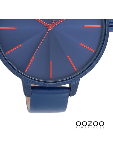 Oozoo Armbanduhr Oozoo Timepieces blau extra groß (ca. 48mm)