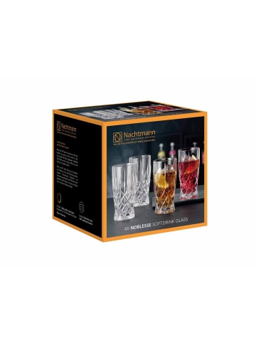 Nachtmann 4er Set Biergläser Noblesse 350 ml in transparent