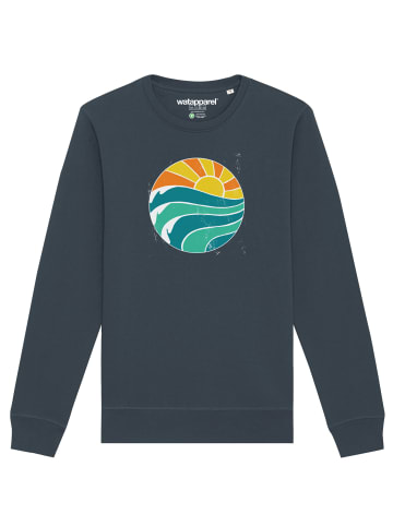 wat? Apparel Sweatshirt Summer Sun in India Ink Grey