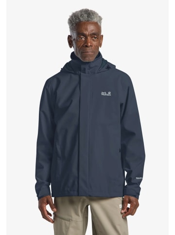 Jack Wolfskin Regenjacke in blau
