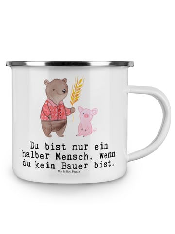 Mr. & Mrs. Panda Teetasse Bauer Herz mit Spruch in Weiß