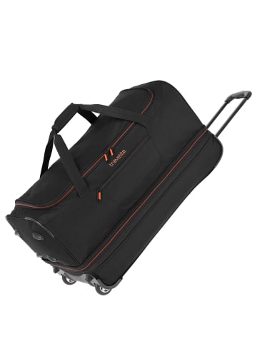 travelite Basics - Rollenreisetasche 98/119L 70 cm erw. (bordeaux) in schwarz