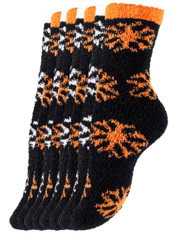 Yenita® Kuschelsocken 8 Paar Homesocks in Schneeflocke