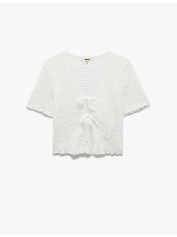 KOTON TSHIRT SS in Grauweiß