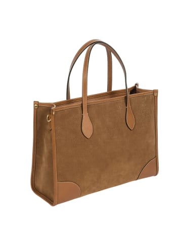 BRIC`s Life Shopper Tasche S 35 cm Laptopfach in camel