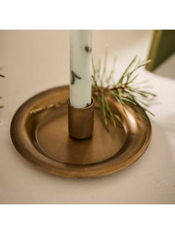 IB Laursen Kerzenhalter RUND für 1 DÜNNE Kerze 7x2 cm